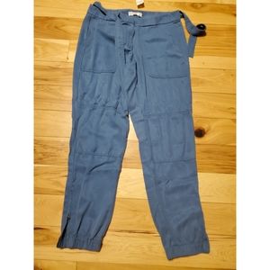 Ann Taylor Loft tie waist cargo pants